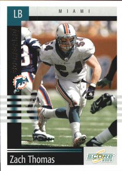 2003 Score - Scorecard #79 Zach Thomas Front