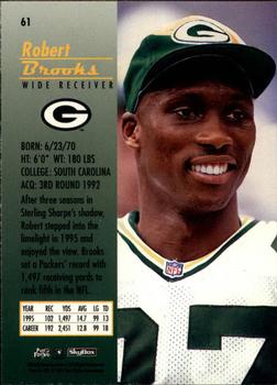 1996 SkyBox Premium #61 Robert Brooks Back