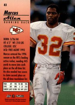 1996 SkyBox Premium #83 Marcus Allen Back