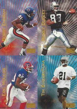 1996 SkyBox Premium #238 Bobby Engram / Rickey Dudley / Eric Moulds / Tim Biakabutuka Front