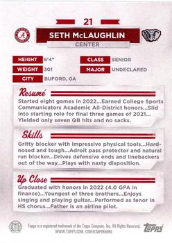 2023 Bowman University Alabama Crimson Tide #21 Seth McLaughlin Back