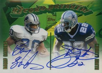 2003 Topps - Record Breakers Autographs Duals #RBD-SS Barry Sanders / Emmitt Smith Front