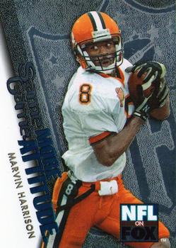 1996 SkyBox Impact - NFL on FOX: Same Game More Attitude #8 Marvin Harrison Front