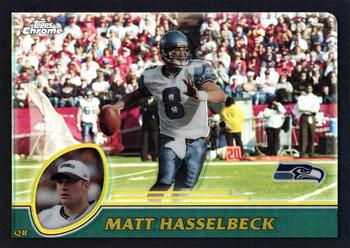 2003 Topps Chrome - Black Refractors #79 Matt Hasselbeck Front