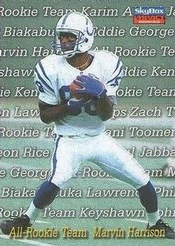 1996 SkyBox Impact Rookies - All-Rookie Team #4 Marvin Harrison Front