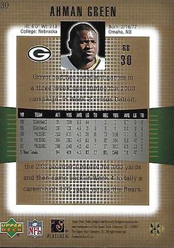 2003 Upper Deck Finite - Gold #30 Ahman Green Back