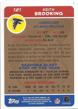2004 Bazooka - Gold #121 Keith Brooking Back