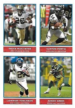 2004 Bazooka - Stickers #17 Deuce McAllister / Clinton Portis / LaDainian Tomlinson / Ahman Green Front