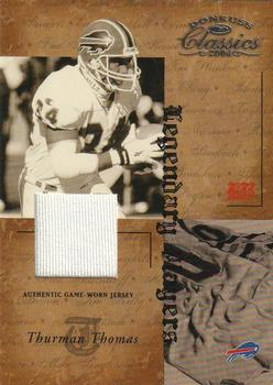 2004 Donruss Classics - Legendary Players Jerseys #LP-21 Thurman Thomas Front