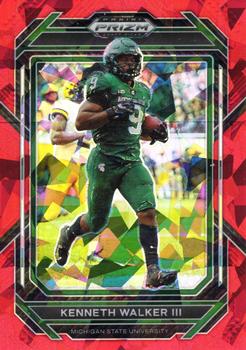 2023 Panini Prizm Draft Picks - Prizms Red Ice #63 Kenneth Walker III Front