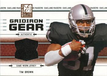 2004 Donruss Elite - Gridiron Gear Bronze #GG-21 Tim Brown Front