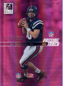 2004 Donruss Elite - Passing the Torch #PT-30 Archie Manning / Eli Manning Front