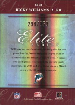2004 Donruss Elite - Series #ES-24 Ricky Williams Back