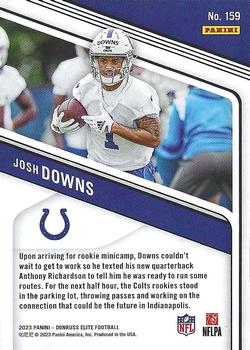 2023 Donruss Elite - Purple #159 Josh Downs Back