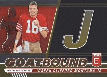 2023 Donruss Elite - GOATbound #GB-JM1 Joe Montana Front