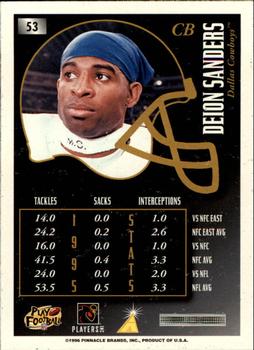 1996 Summit #53 Deion Sanders Back