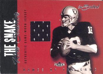 2004 Fleer Inscribed - Names of the Game Jersey Silver #NGJ-KS Ken Stabler Front