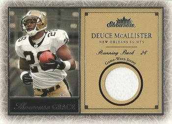 2004 Fleer Showcase - Showcase Grace Game-Used Material #SG-DM Deuce McAllister Front