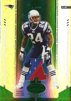 2004 Leaf Certified Materials - Mirror Emerald Materials #73 Ty Law Front