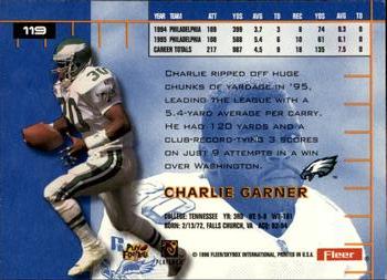 1996 Ultra #119 Charlie Garner Back