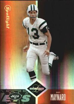 2004 Leaf Limited - Bronze Spotlight #110 Don Maynard Front