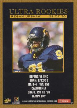 1996 Ultra - Ultra Rookies #29 Regan Upshaw Back