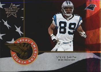 2004 Leaf Rookies & Stars - Great American Heroes Blue #GAH-16 Steve Smith Front