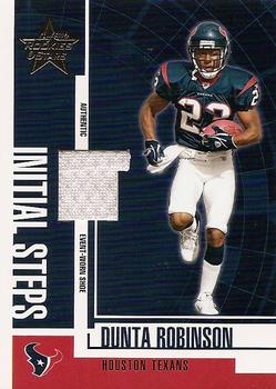 2004 Leaf Rookies & Stars - Initial Steps Shoe #IS-9 Dunta Robinson Front