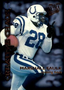 1996 Ultra Sensations - Creative Chaos #3J Curtis Martin / Marshall Faulk Front