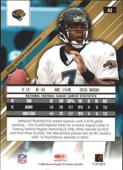 2004 Leaf Rookies & Stars Longevity - Ruby #42 Byron Leftwich Back