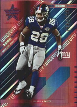 2004 Leaf Rookies & Stars Longevity - Ruby #166 Gibril Wilson Front