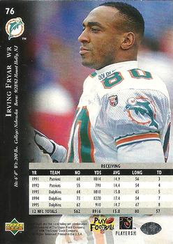 1996 Upper Deck Silver Collection #76 Irving Fryar Back