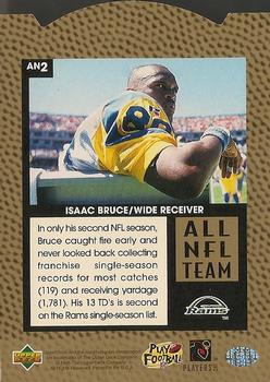 1996 Upper Deck Silver Collection - All-NFL Team #AN2 Isaac Bruce Back