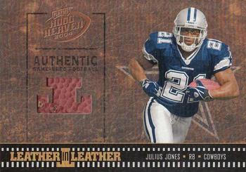 2004 Playoff Hogg Heaven - Leather in Leather #LL-36 Julius Jones Front