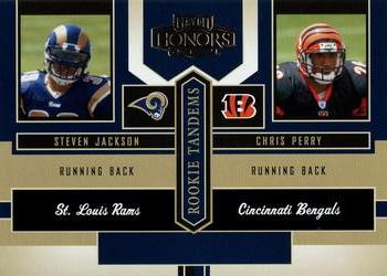 2004 Playoff Honors - Rookie Tandems #RT-15 Chris Perry / Steven Jackson Front