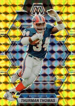 2023 Panini Mosaic - Reactive Yellow Mosaic #27 Thurman Thomas Front