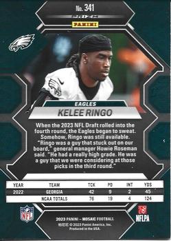 2023 Panini Mosaic - Reactive Yellow Mosaic #341 Kelee Ringo Back