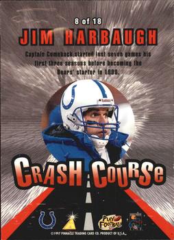 1997 Action Packed - Crash Course #8 Jim Harbaugh Back