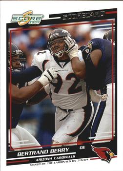 2004 Score - Scorecard #7 Bertrand Berry Front