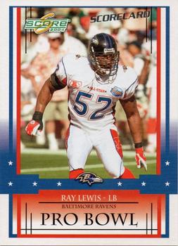 2004 Score - Scorecard #333 Ray Lewis Front