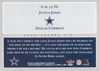 2004 SkyBox LE - Future Legends #8 FL Julius Jones Back