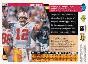 1997 Collector's Choice #125 Trent Dilfer Back