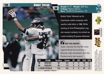 1997 Collector's Choice #178 Bobby Taylor Back