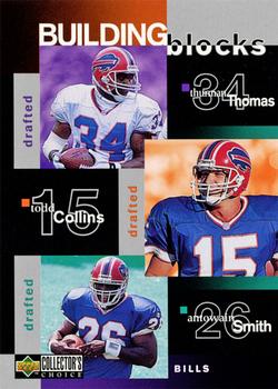 1997 Collector's Choice #359 Thurman Thomas / Todd Collins / Antowain Smith / Bruce Smith / Chris Spielman Front