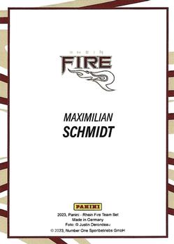 2023 Panini Rhein Fire - Gold #NNO Maximilian Schmidt Back