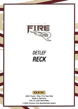 2023 Panini Rhein Fire - Gold #NNO Detlef Reck Back