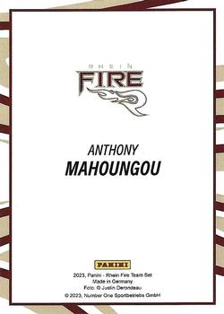 2023 Panini Rhein Fire - Gold #NNO Anthony Mahoungou Back