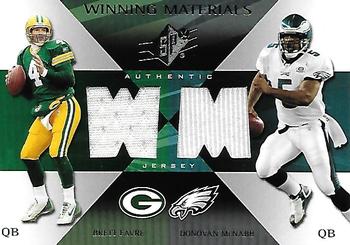 2004 SPx - Winning Materials #WM-FM Brett Favre / Donovan McNabb Front