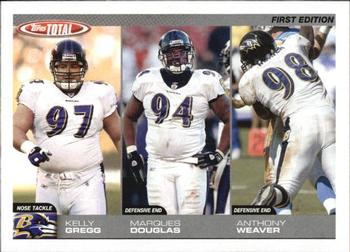 2004 Topps Total - First Edition #308 Kelly Gregg / Marques Douglas / Anthony Weaver Front