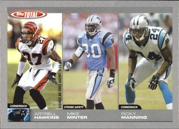 2004 Topps Total - Silver #310 Artrell Hawkins / Mike Minter / Ricky Manning Front